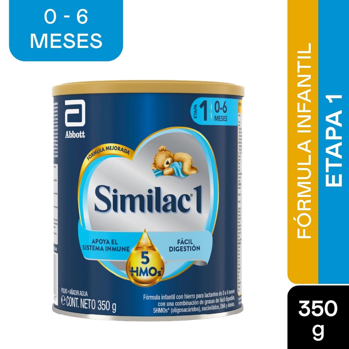 SIMILAC - Formula Infantil Similac 1 5 Hmos Etapa 1 0-6m X 350g