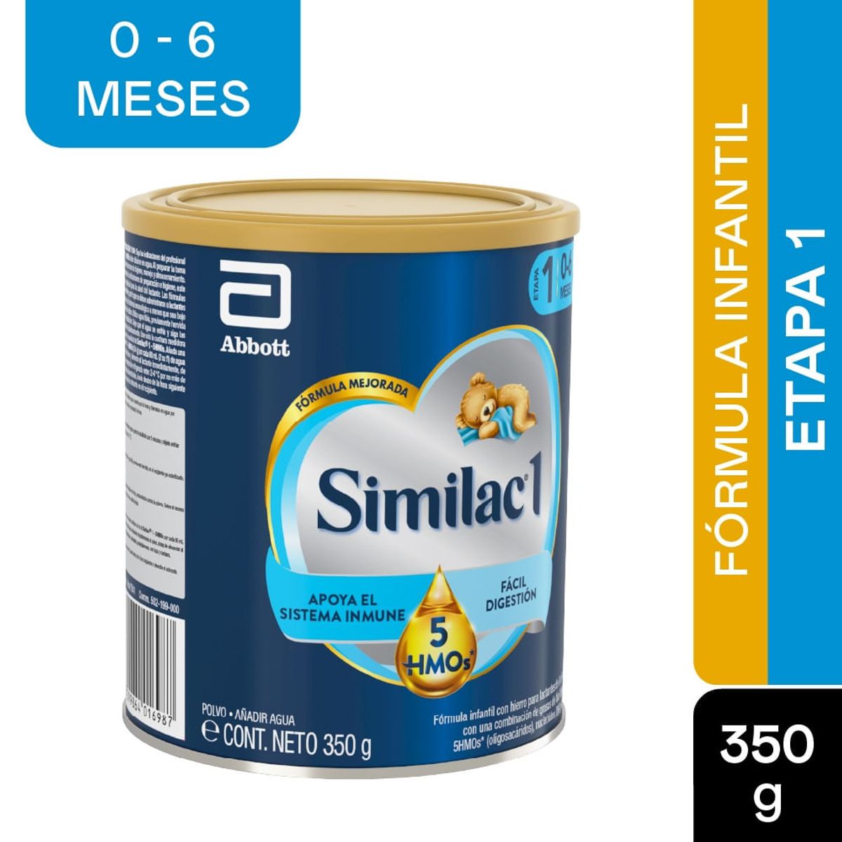 SIMILAC - Formula Infantil Similac 1 5 Hmos Etapa 1 0-6m X 350g