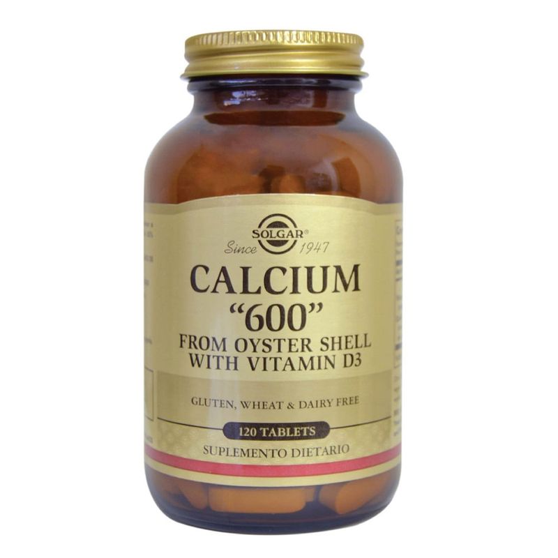 SOLGAR - Calcium 600 Con Vitamina D3 Solgar X 120 Tabletas