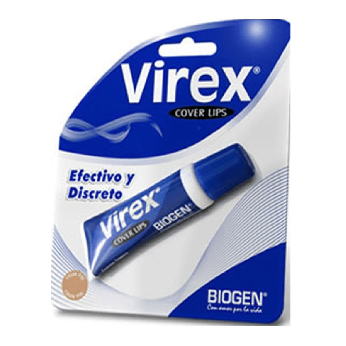 GENERICO - Virex Crema 5  Cover Lips Tubo X 10 Grm