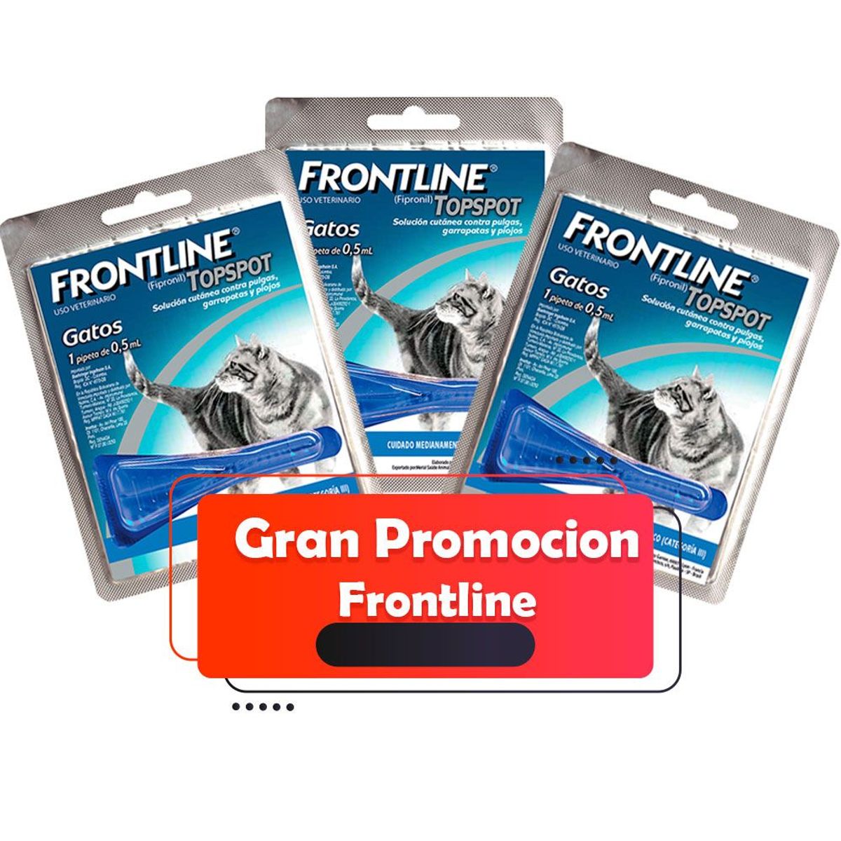 BOEHRINGER INGELHEIM - Frontline X3 Unidades De Pipeta Gatos 05 ml