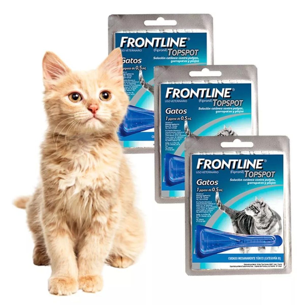 BOEHRINGER INGELHEIM - Frontline X3 Unidades De Pipeta Gatos 05 ml