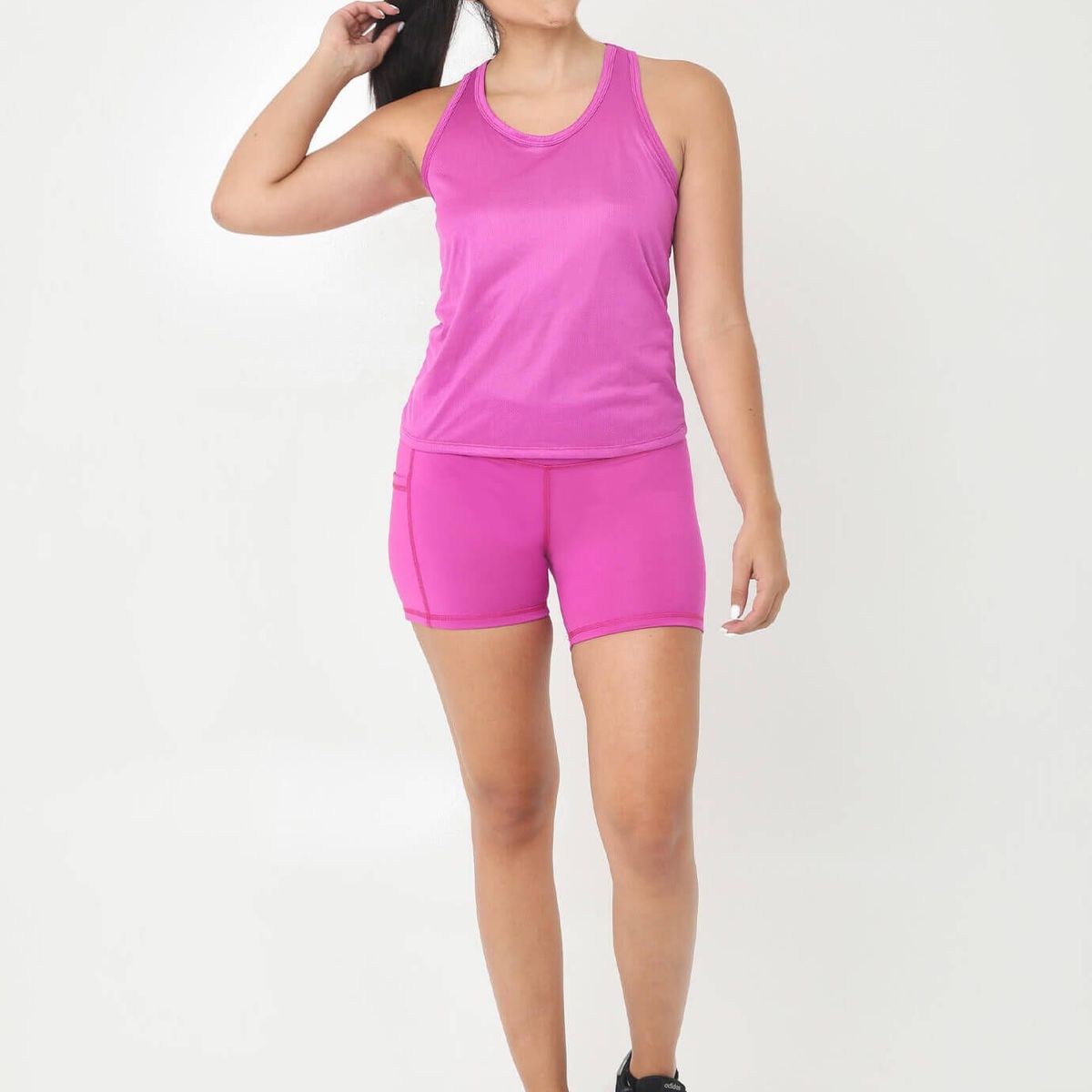 BELIFE - Camiseta Manga Sisa Fucsia Deportiva Para Mujer Belife.