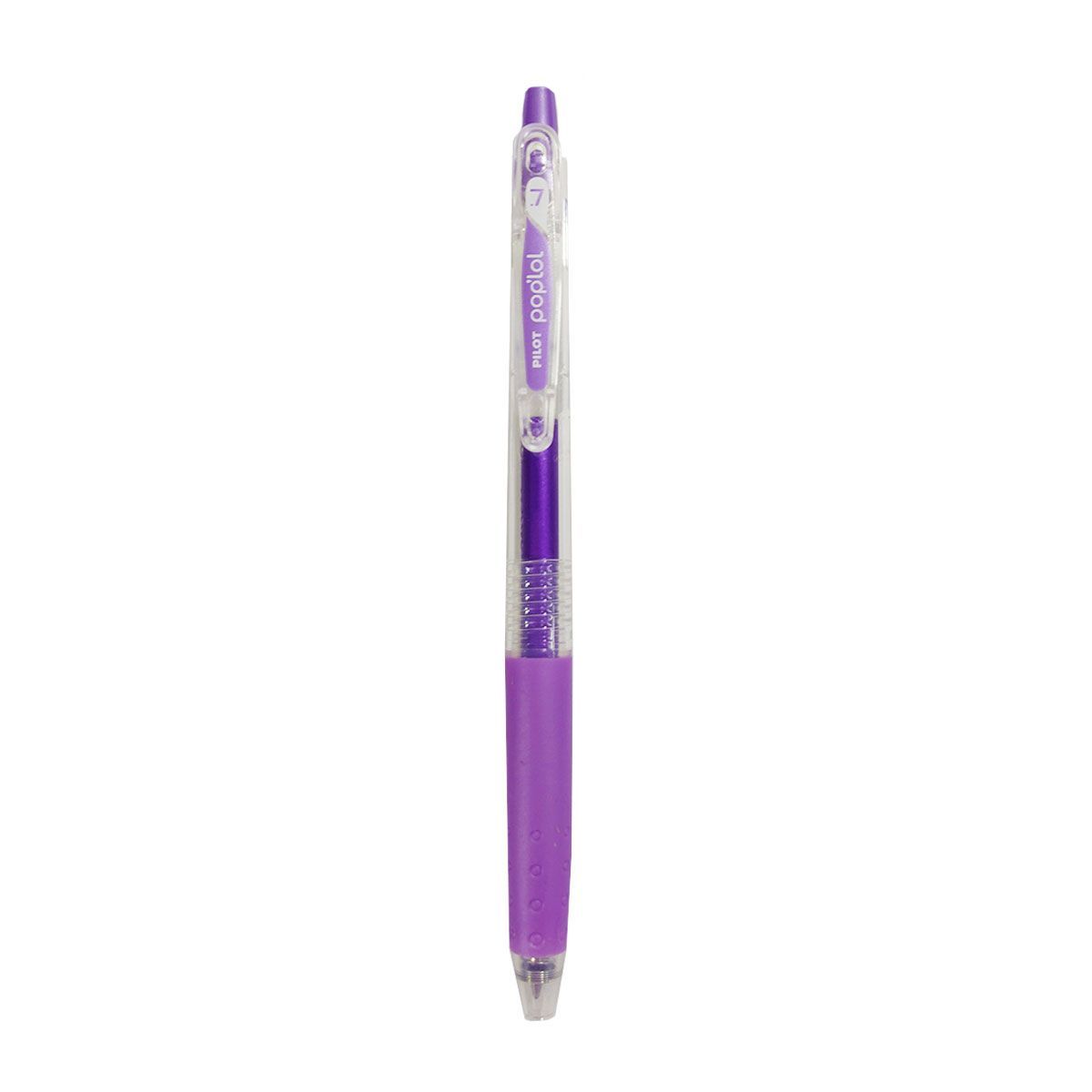 PILOT - Bolígrafo Gel Pop´lol Pilot 0.7 Violeta Metalizado.