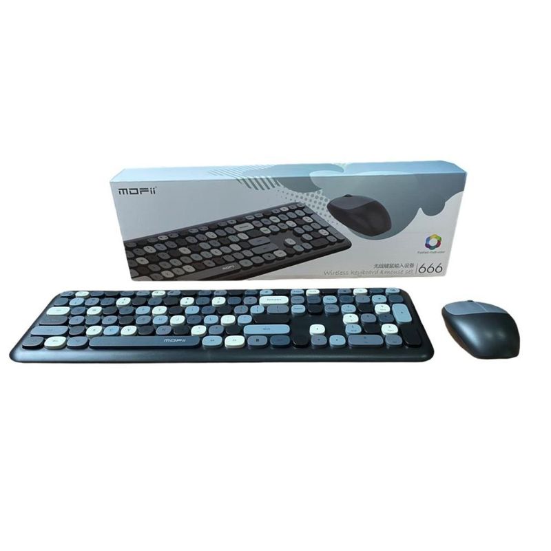 GENERICO - Combo Inalámbrico Teclado Y Mouse Mofii 666 2,4g Color Negro