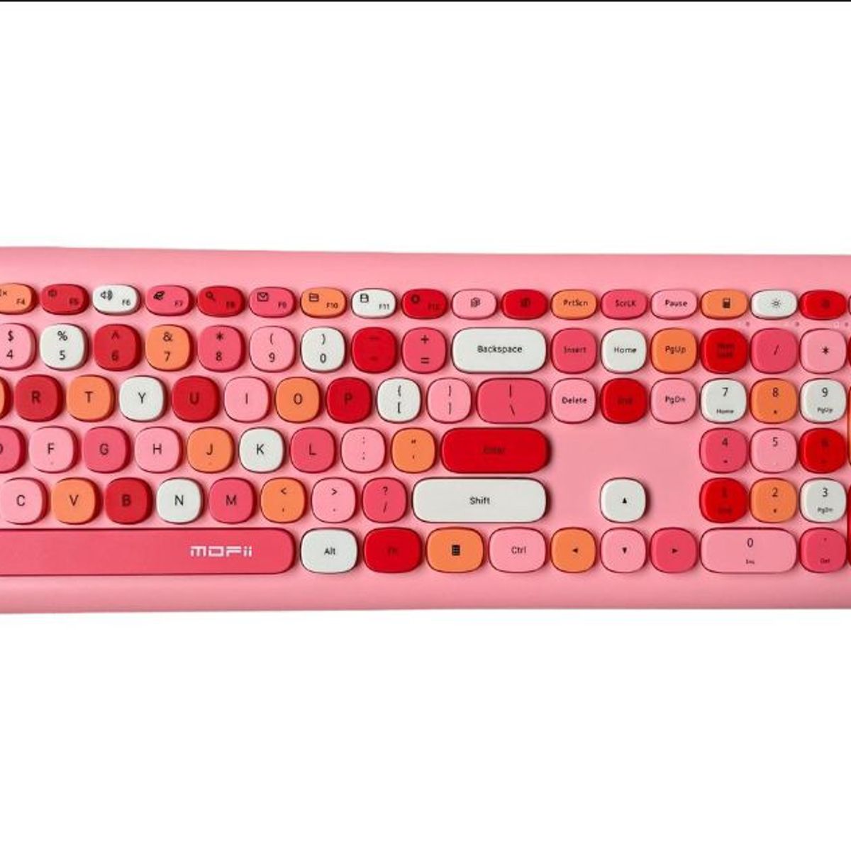 GENERICO - Combo Inalámbrico Teclado Y Mouse Mofii 666 2,4g Color Rosa