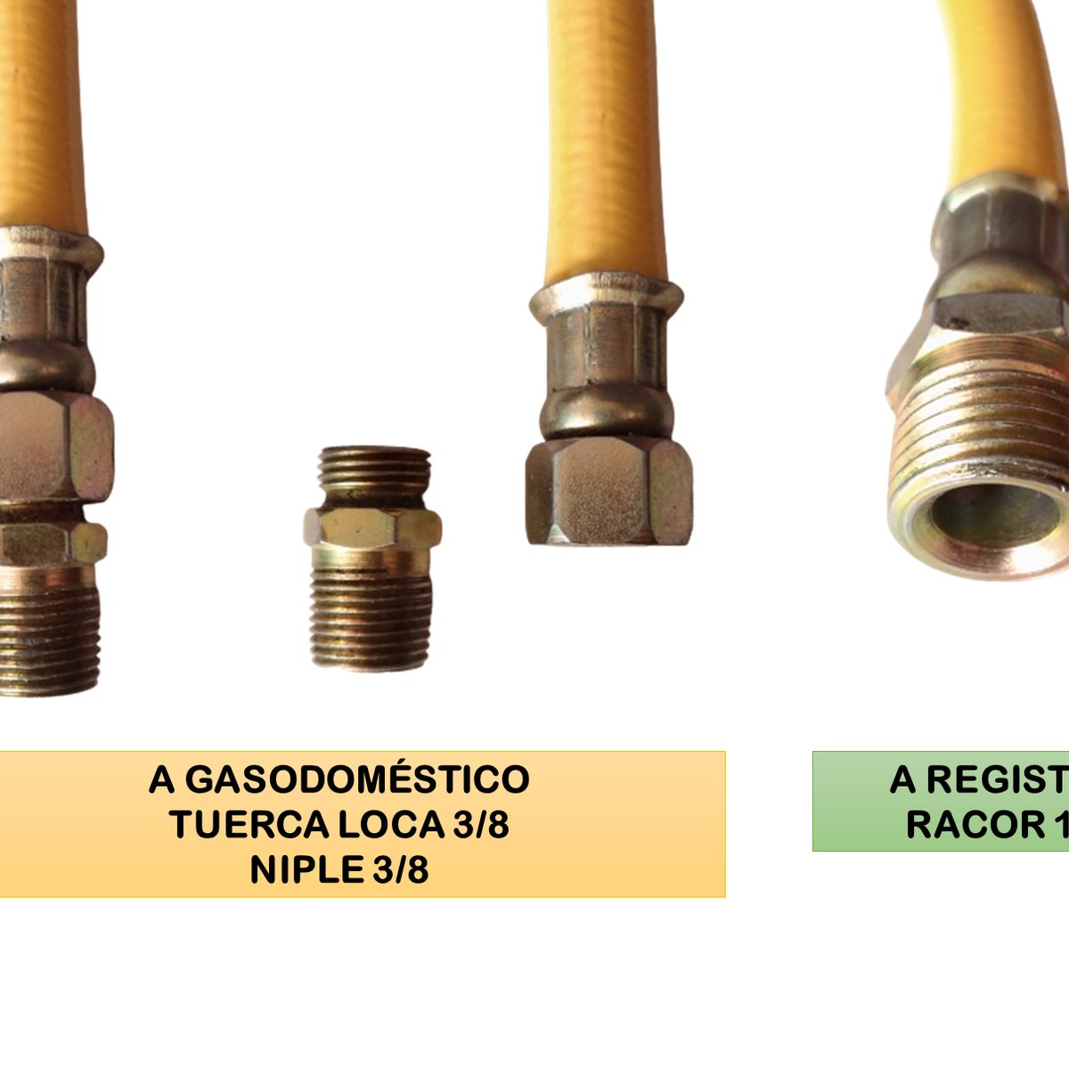 GENERICO - Acople Gas Natural PVC 8m Horno Estufa