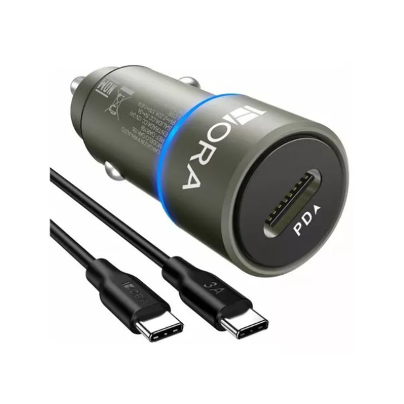 1 HORA - Turbo Cargador Tipo C Para Auto Cigarrera 12v-24v Gar156