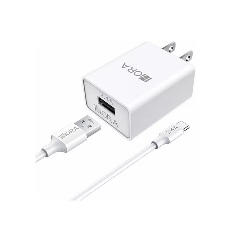 SHENGSHOU - Combo Cargador Carga Rápida Tipo C Usb Celular 24a 1hora