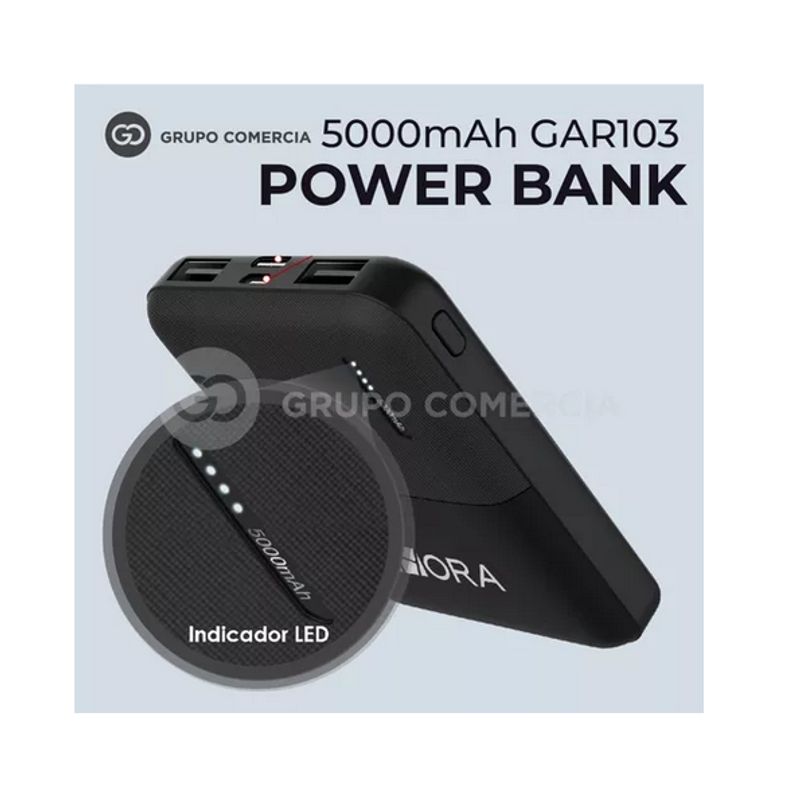 SHENGKE - Power Bank 5.000 Mah Portable Original 1hora Facil De Llevar