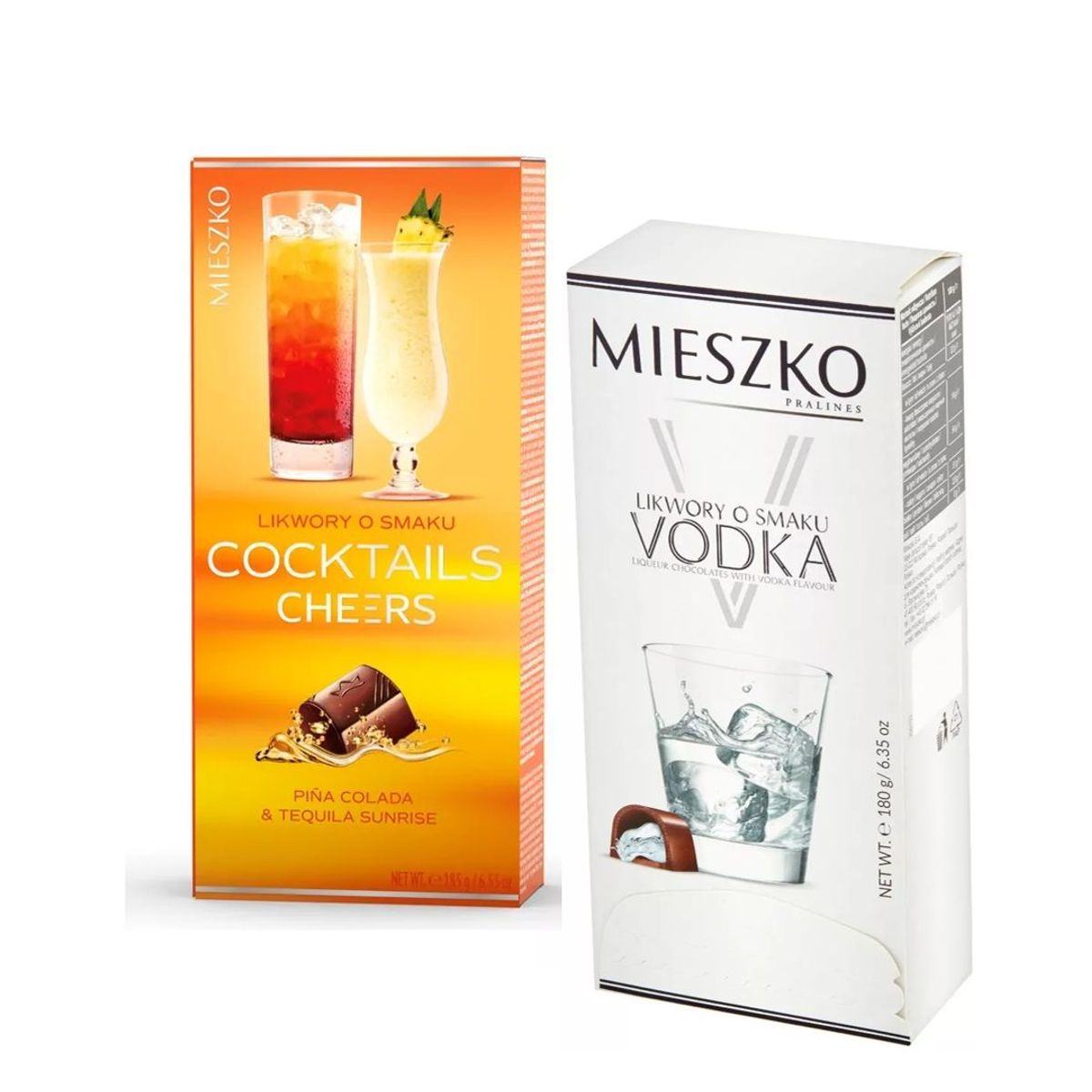 GENERICO - Chocolates con Licor Vodka y Tequila Cheers Mieszko 185 g.