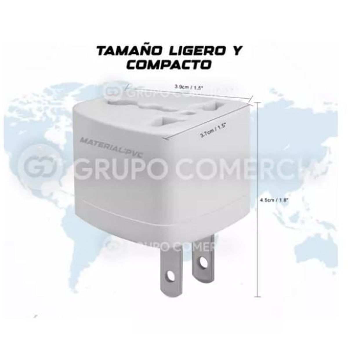 SHENGKE - Convertidor Enchufe Universal Ac Viajero Europeo Toma