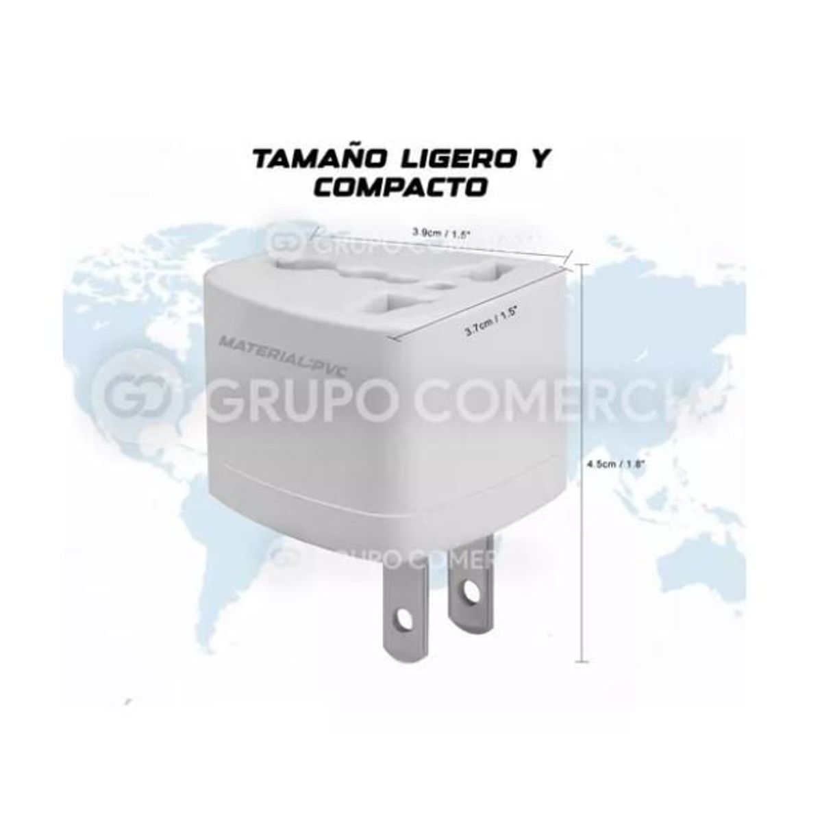 SHENGKE - Convertidor Enchufe Universal Ac Viajero Europeo Toma