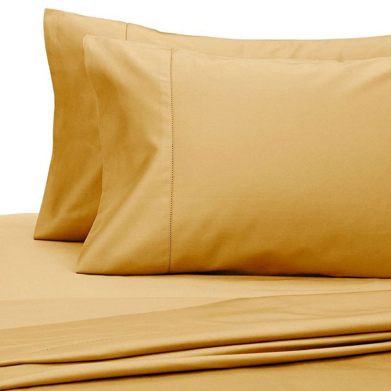 GENERICO - Sabana ajustable y 2 fundas cama semidoble camel