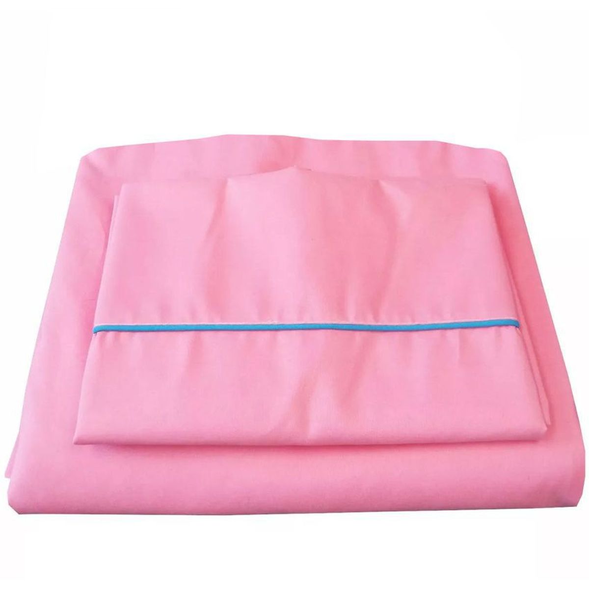 GENERICO - Sabana ajustable y 2 fundas cama doble rosada