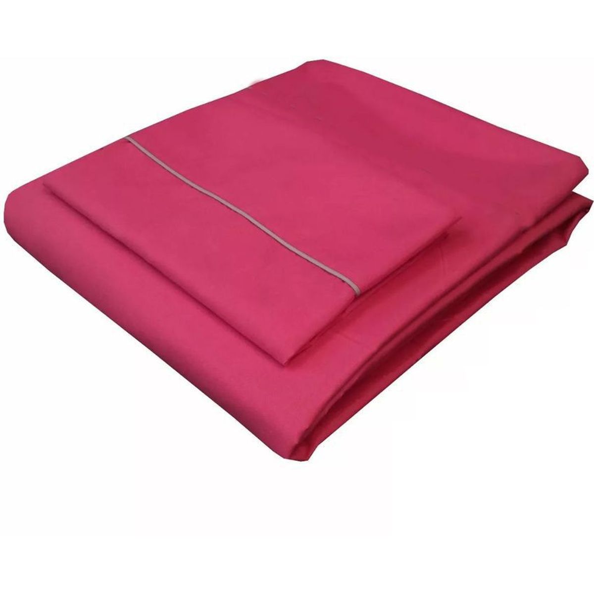 GENERICO - Sabana ajustable y 1 fundas cama sencillo fuscia