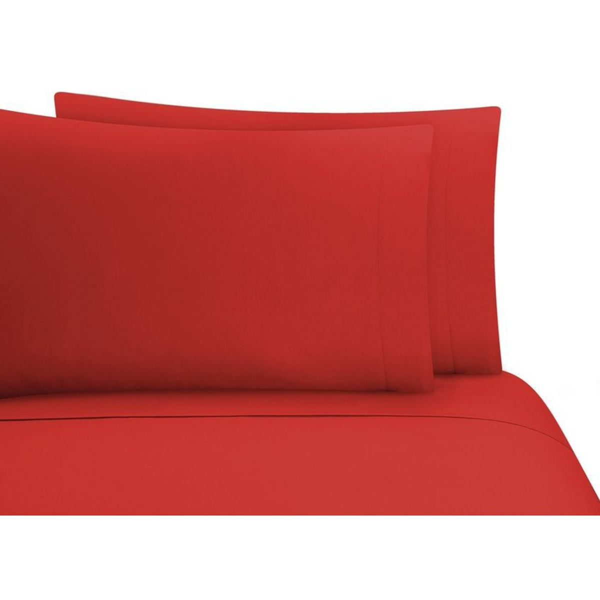 GENERICO - Sabana ajustable y 1 fundas cama sencillo rojo 35 cms
