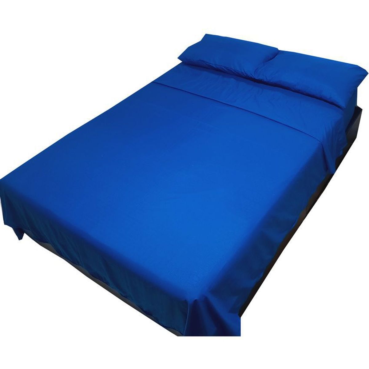 GENERICO - Juego de sabanas para cama sencillo azul rey 25 cms