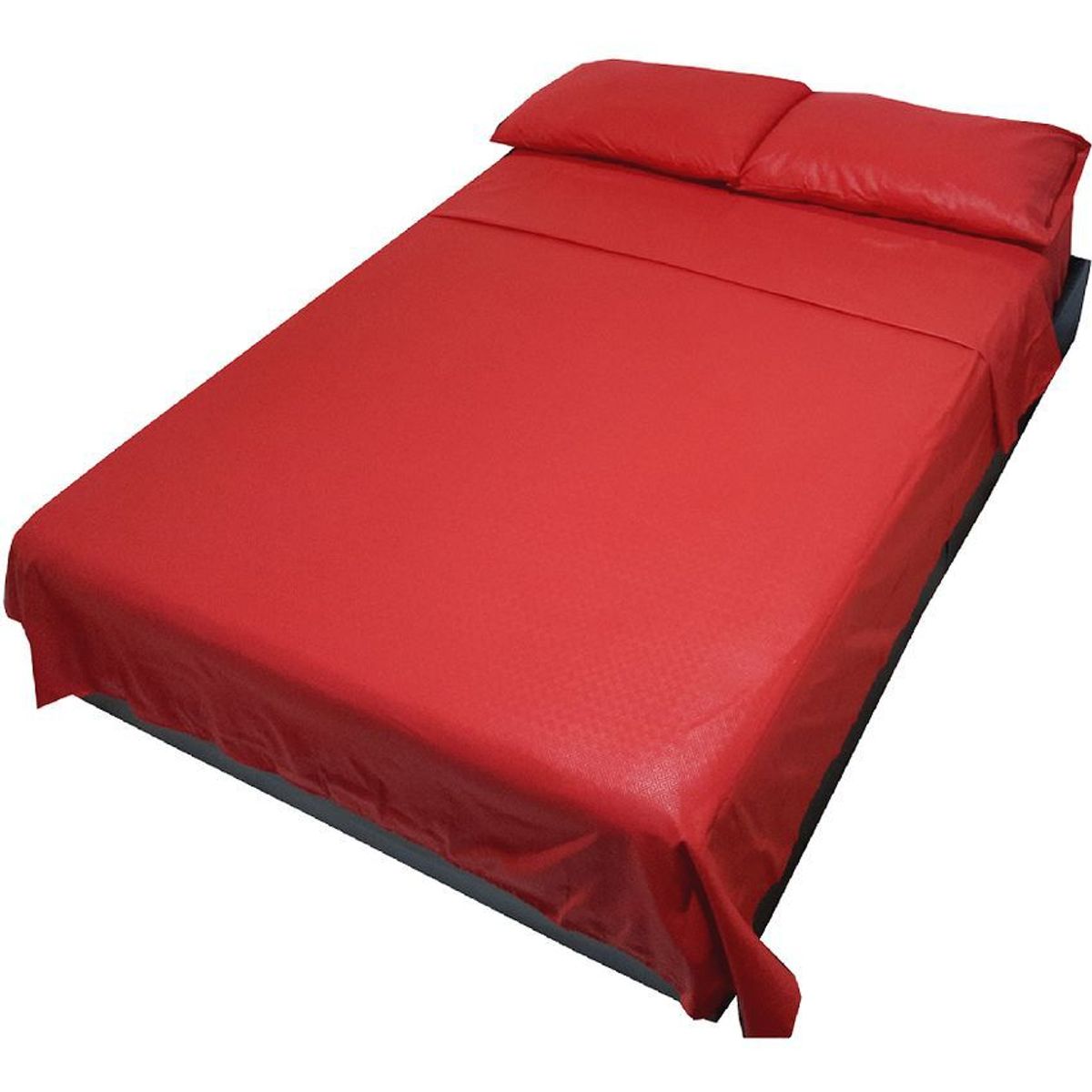 GENERICO - Juego de sabanas para cama sencillo rojo 25 cms