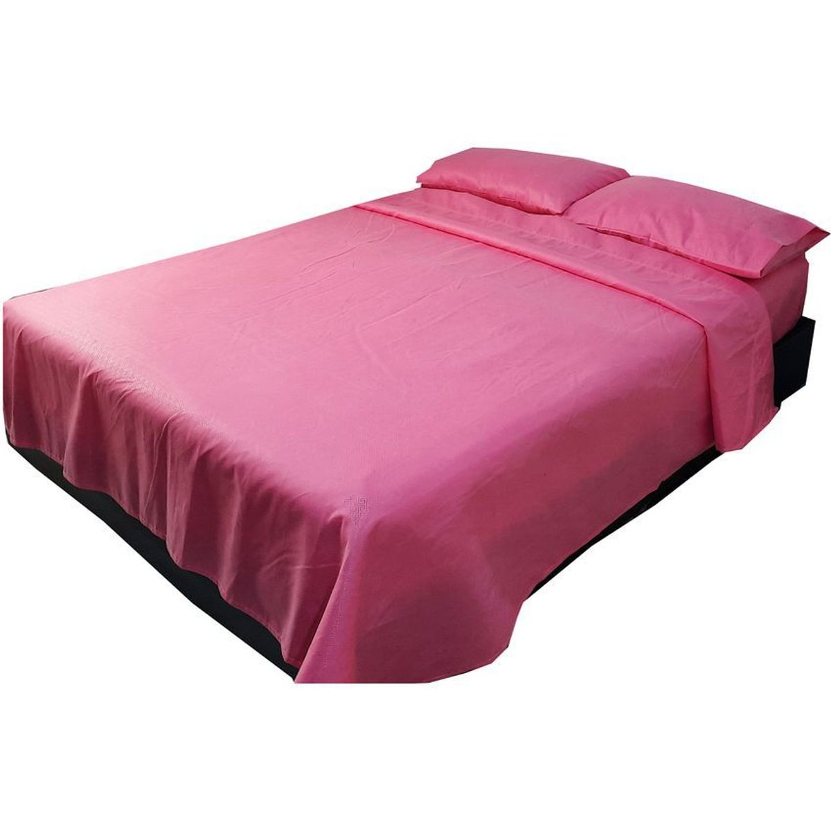 GENERICO - Juego de sabanas para cama doble rosado 25 cms