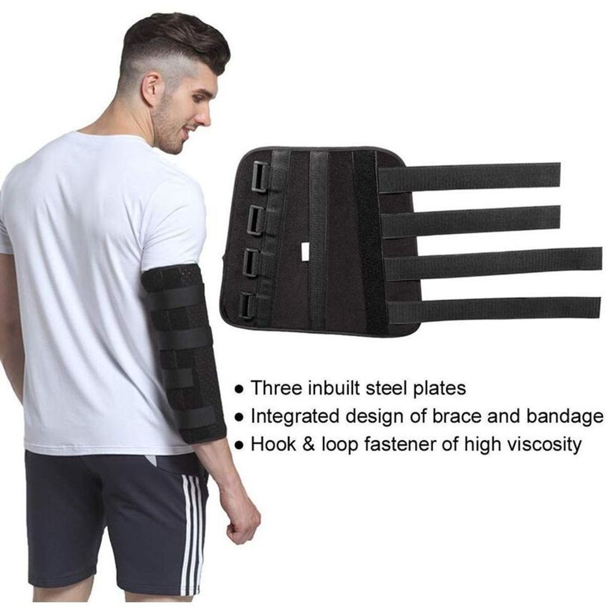 GENERICO - Inmovilizador brazo pr férula codo correa ajustable talla s