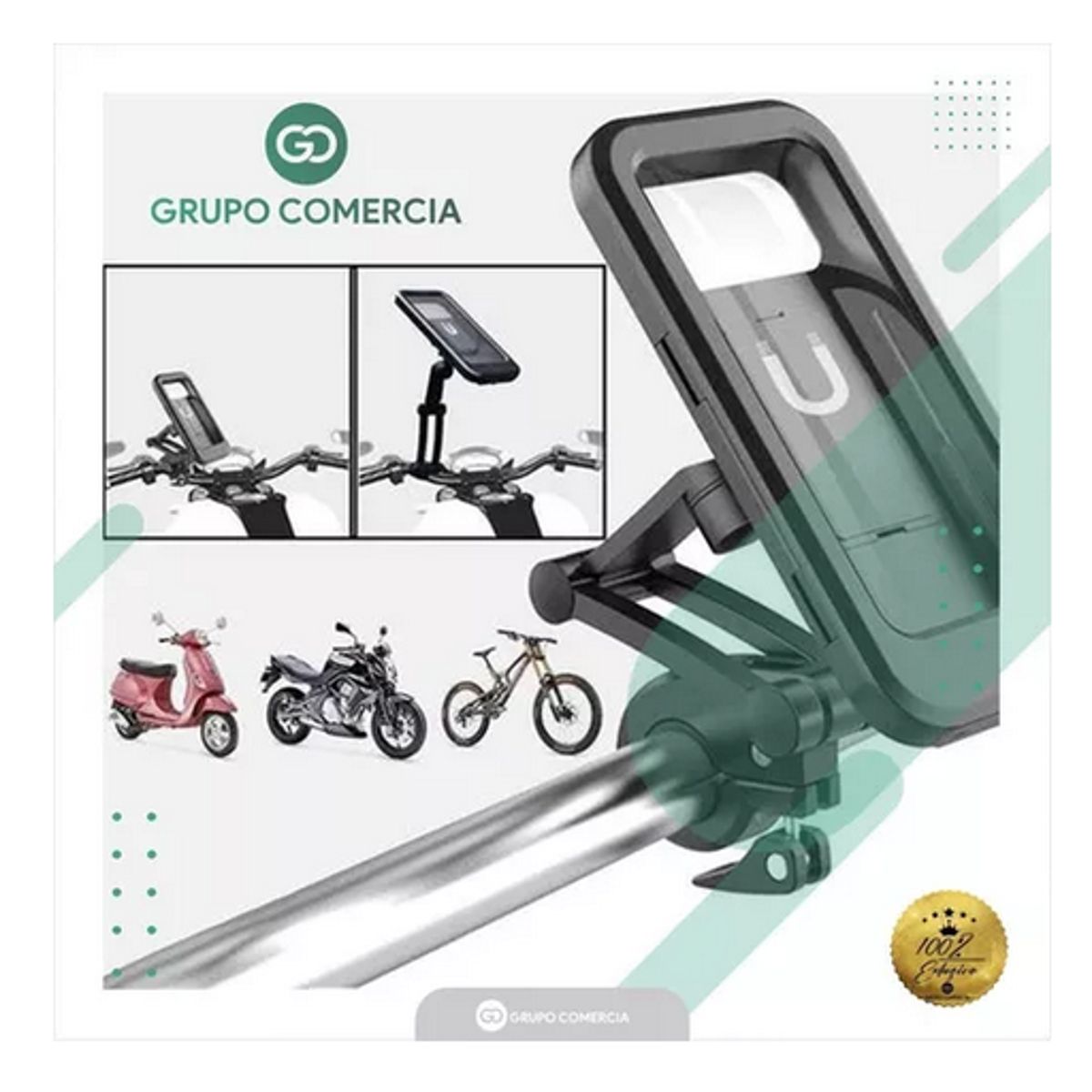 SHENGKE - Holder De Celular Soporte Impermeable Moto Bicicleta
