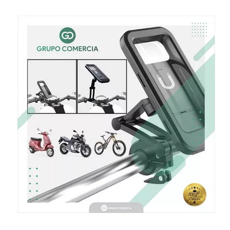 SHENGKE - Holder De Celular Soporte Impermeable Moto Bicicleta