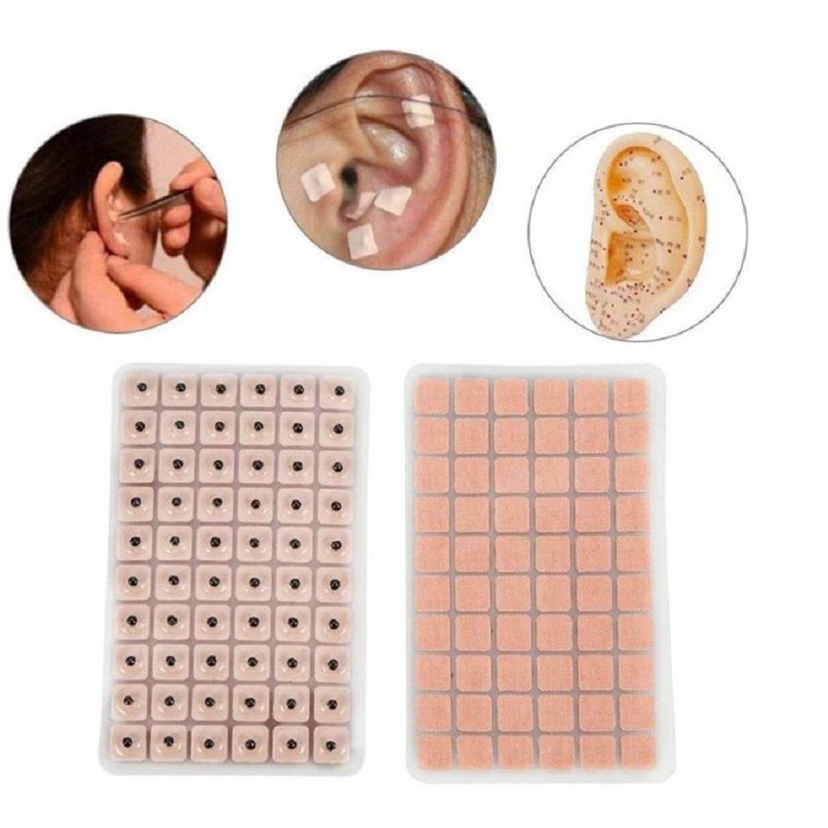 GENERICO - Bali nes para auriculoterapia x 300 semillas