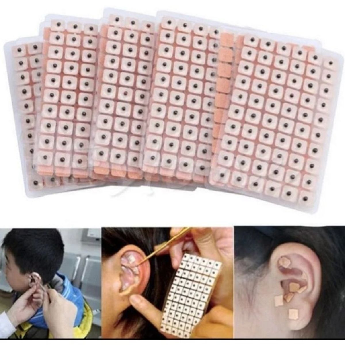 GENERICO - Bali nes para auriculoterapia x 300 semillas