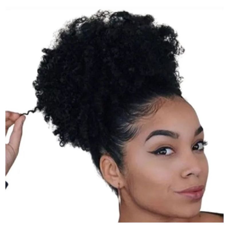 GENERICO - Extensión moña cabello afro se ve muy natural tamanao grande