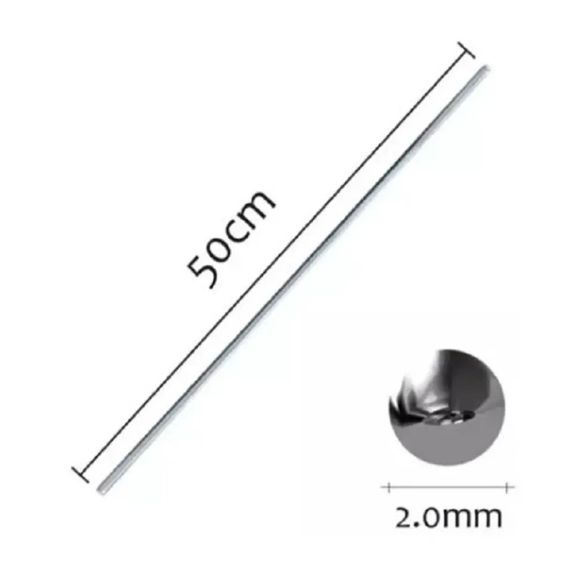 GENERICO - Soldadura aluminio/cobre no necesita polvo fundente x 50 cm x 5 unds