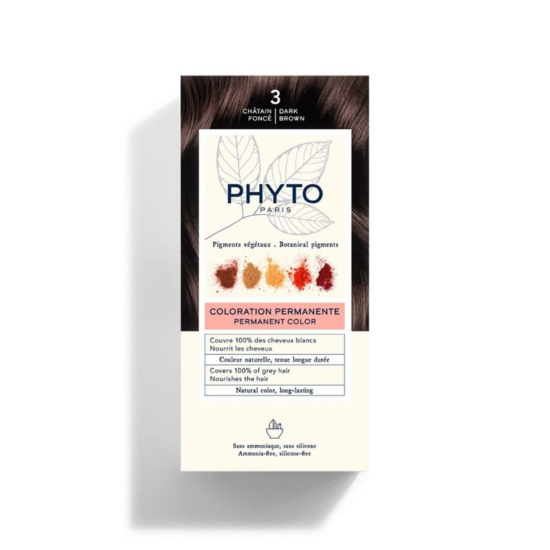 PHYTO - Tinte Phyto Color 3 Castaño Oscuro