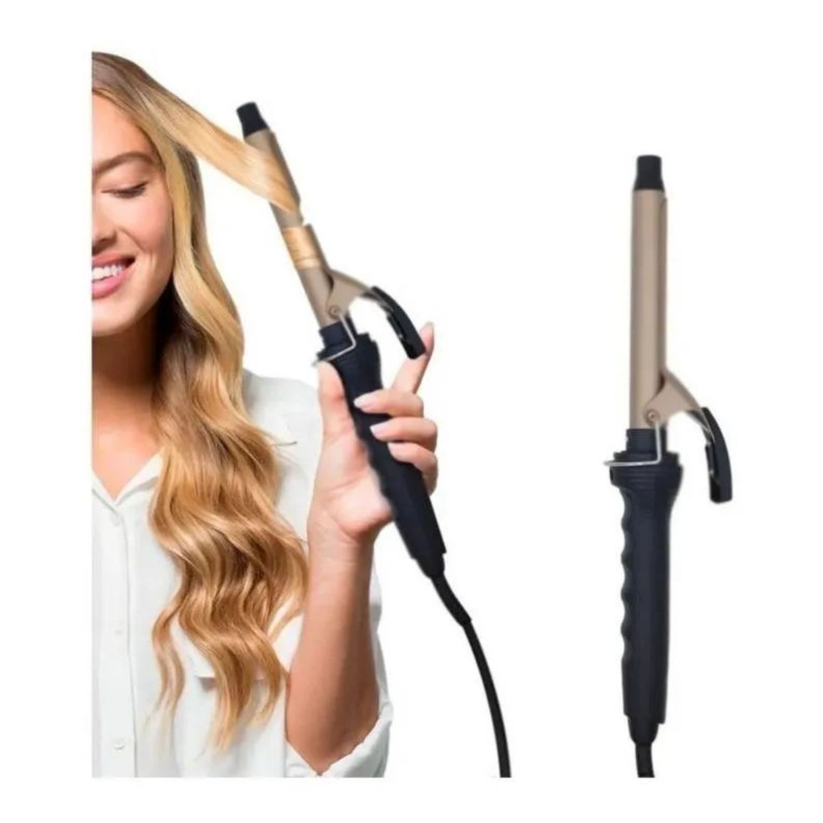 GENERICO - Pinza Rizadora Conica De Cabello Encrespador Ondulador