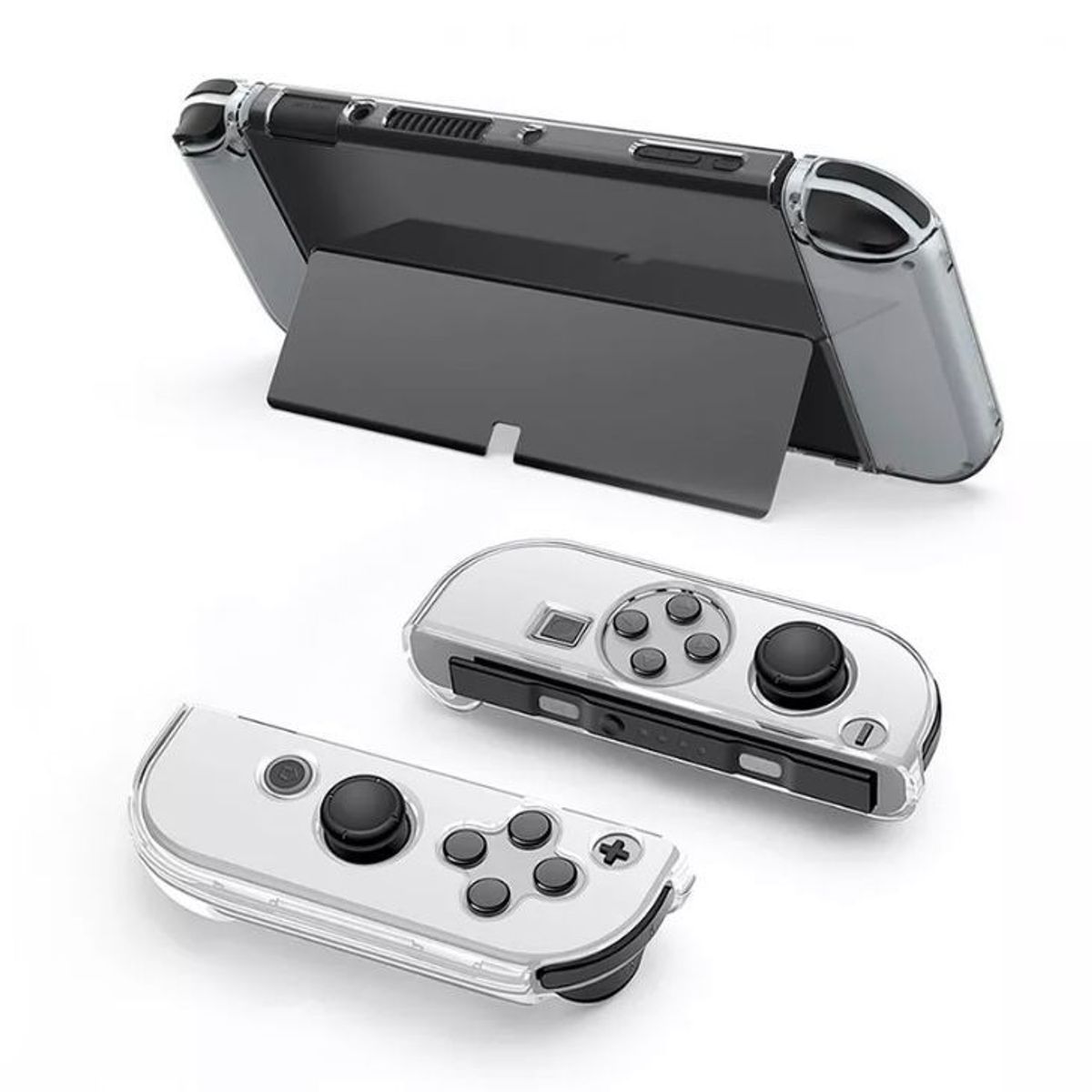GENERICO - Acrílico Protector Transparente + Vidrio Protector Para Switch Oled