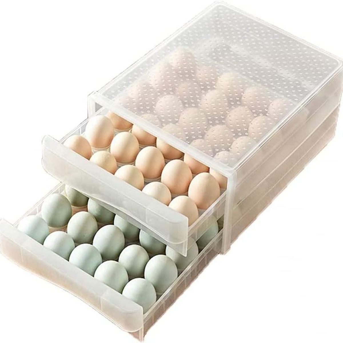 ONE PIXEL - Organizador De Huevos Contenedor Almacenamiento Huevos