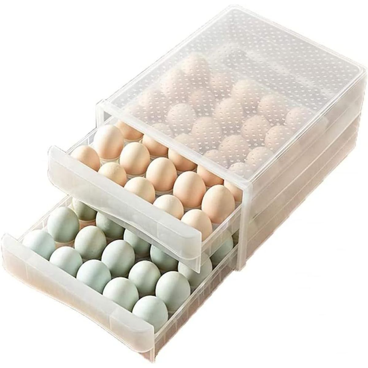 ONE PIXEL - Organizador De Huevos Contenedor Almacenamiento Huevos