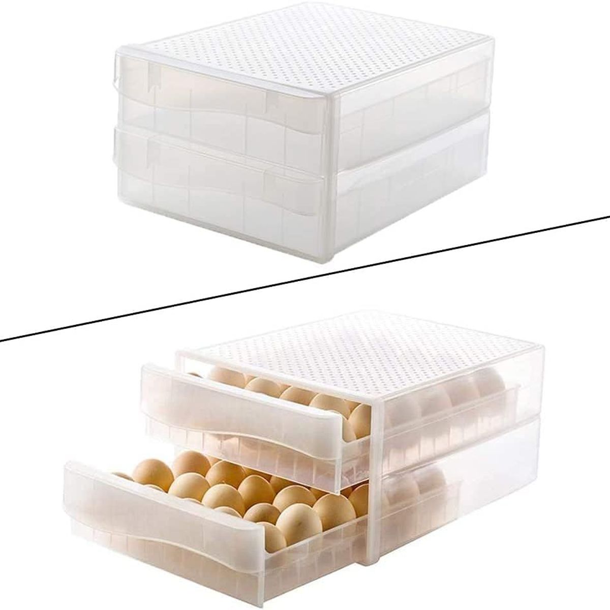 ONE PIXEL - Organizador De Huevos Contenedor Almacenamiento Huevos