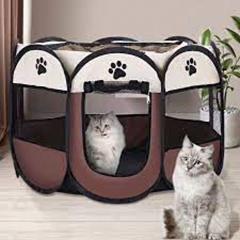 GENERICO - Corral octagonal Plegable Para mascotas.