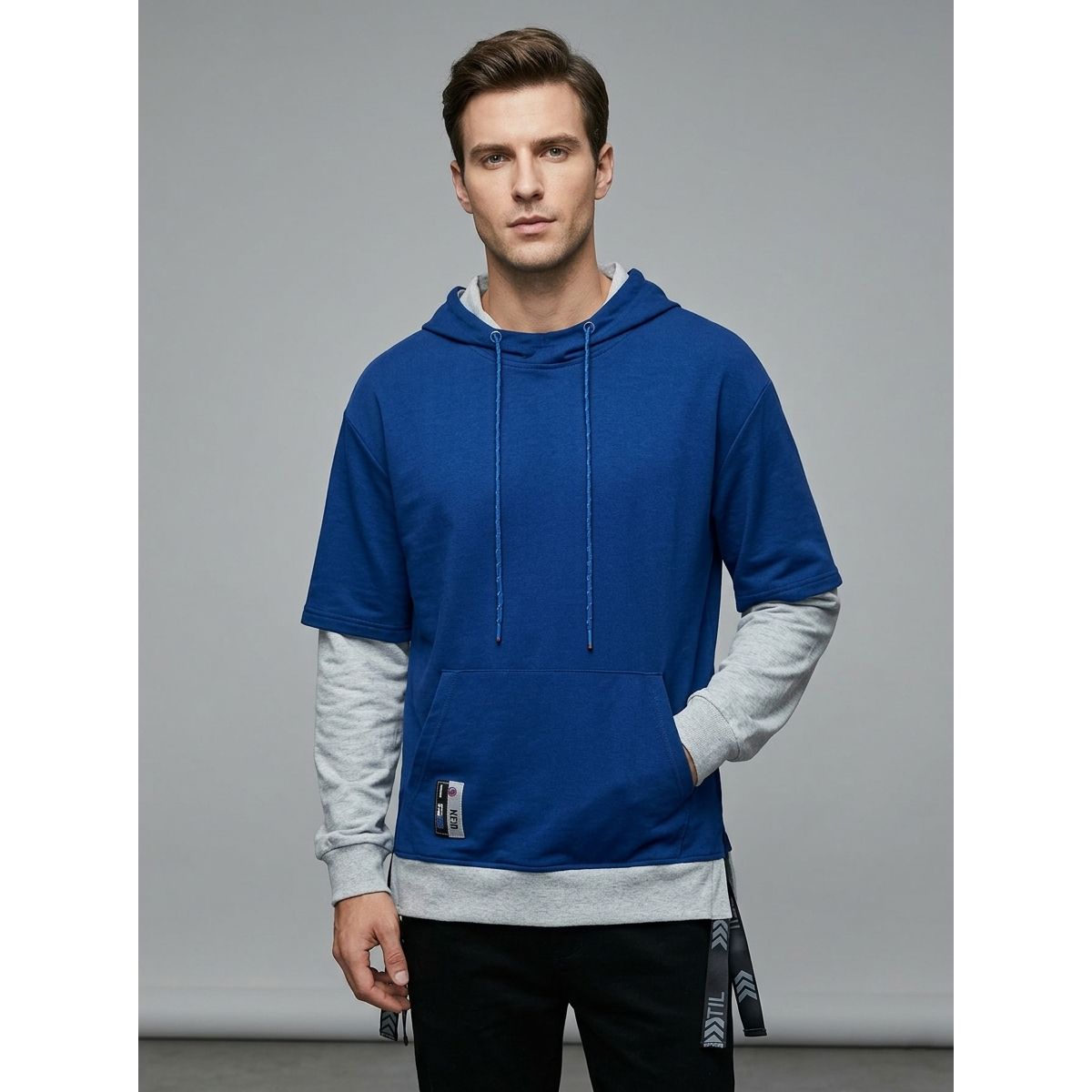 THE CLOTHING COMPANY - Chaqueta Hombre Algodon GNRC Buso Buzo Doble Manga