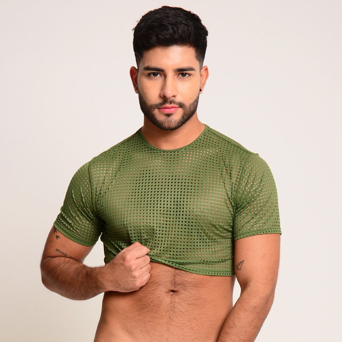 PALI - Crop Top en Malla para Hombres.
