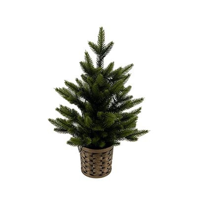 BURICA - Arbol Mesa 50 Cm Verde Luces Led