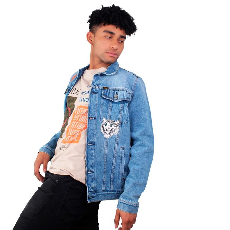 LEC LEE - Chaqueta En Denim Hombre Lec Lee indigo Claro