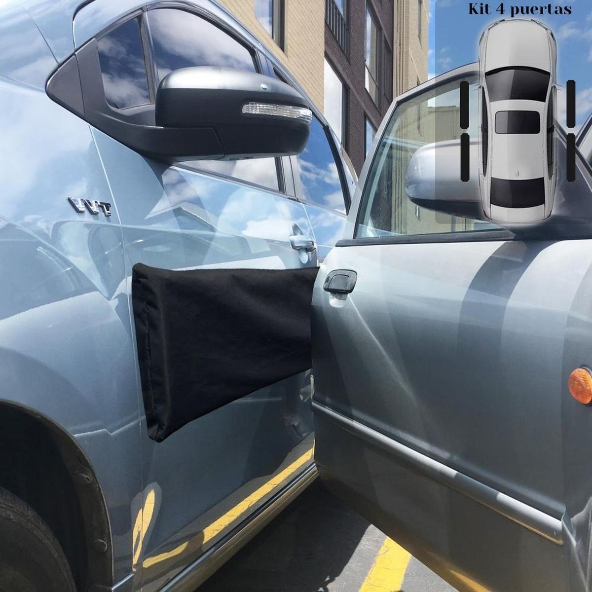VELBROS - Protector Puerta Carro Antiportazo Premium Magnetic Golpe X4