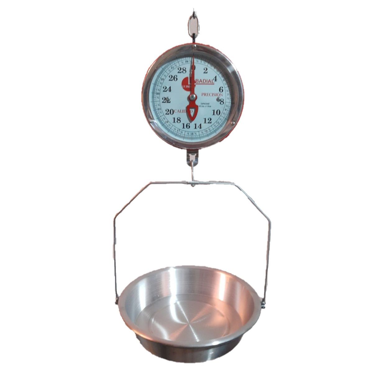 INBADIAL - Balanza Mecánica Colgar Peso Colgante 40 Lb Tipo Reloj