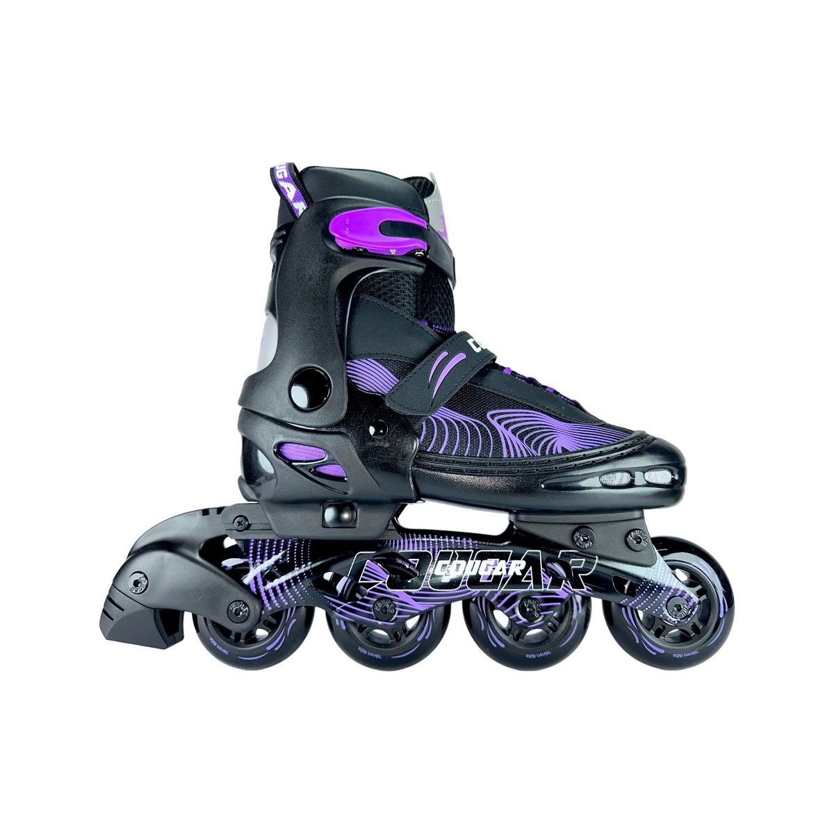 COUGAR - Patines En Linea Semiprofesionales Cougar MZS833LG M 34 Ajustables a 37 Morado
