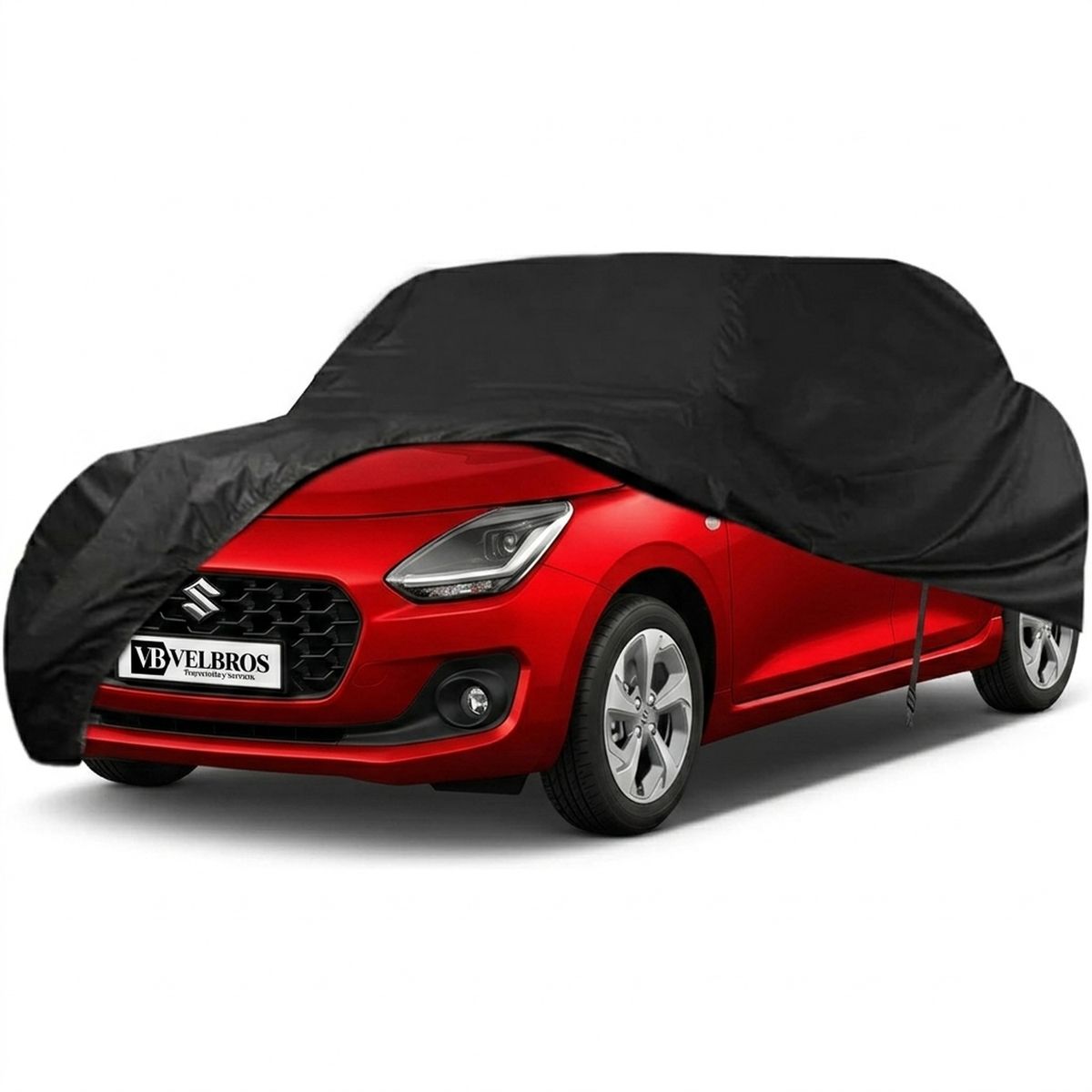 VELBROS - Pijama Carro Hatchback Forro Carpa Protector - Negro - M