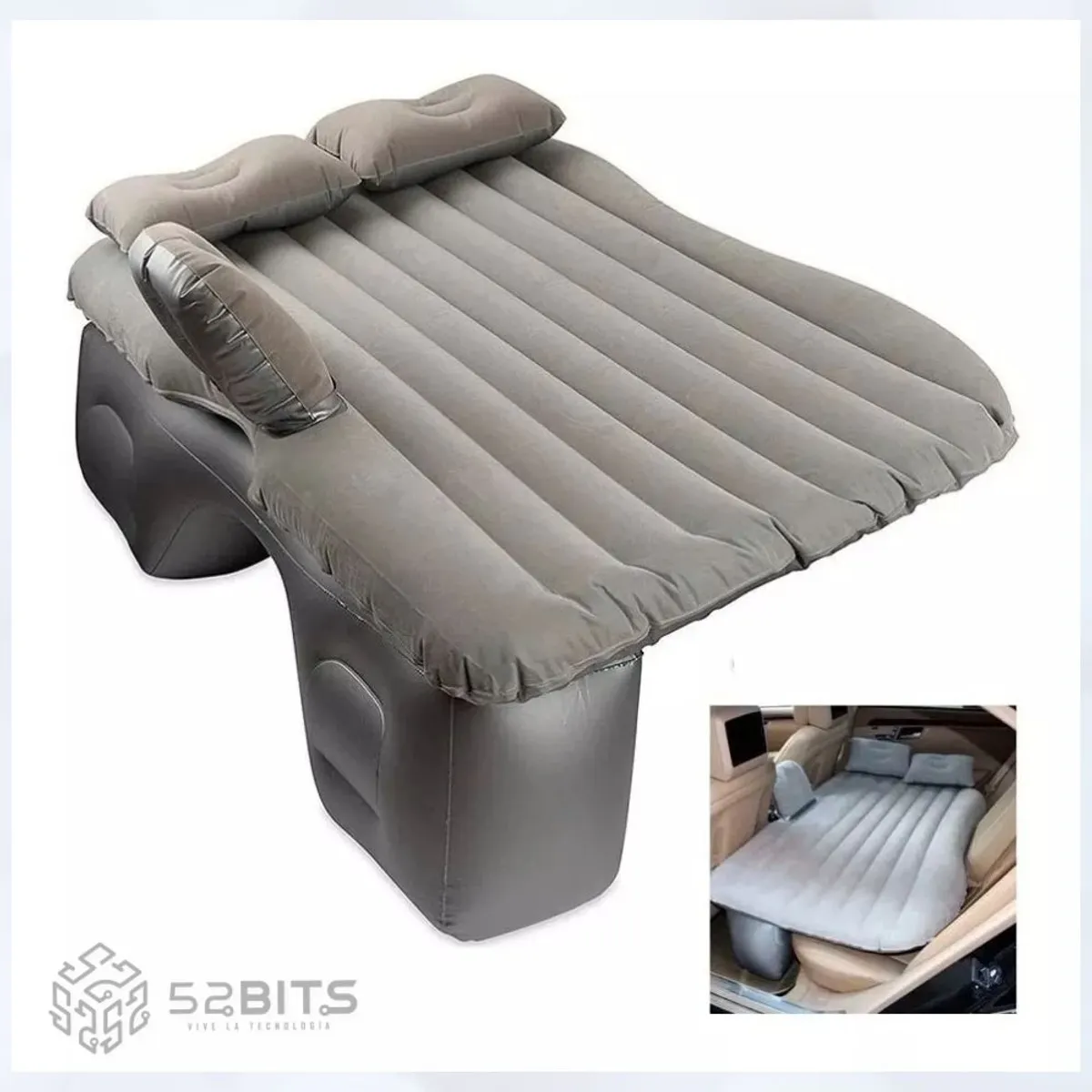 ONE PIXEL - Colchon Inflable Para Carro Cama De Viaje Asiento Trasero