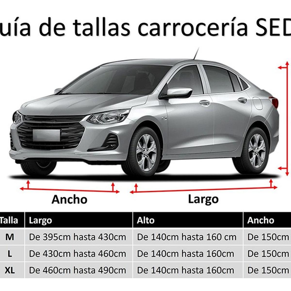 VELBROS - Pijama Carro Sedan Forro Protector Carpa Funda - Negro - M