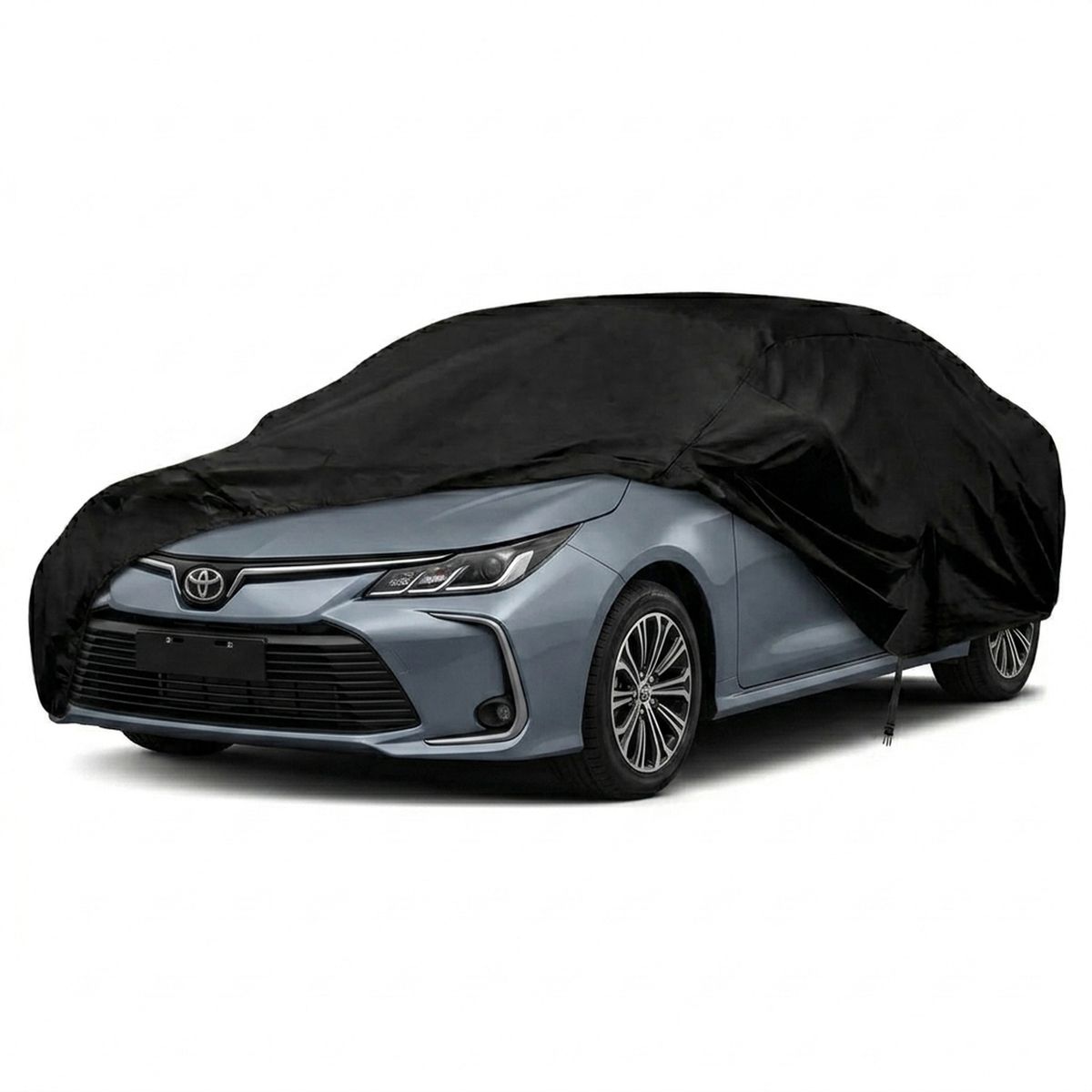 VELBROS - Pijama Carro Sedan Forro Protector Carpa Funda - Negro - XL
