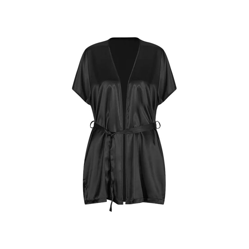 DIANE & GEORDI - Pijama kimono (2925) - Negro